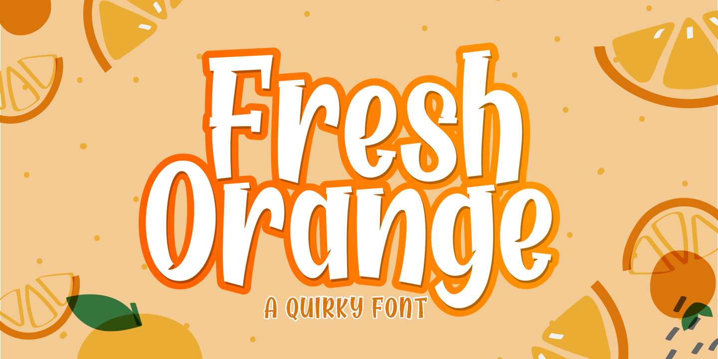 Przykładowa czcionka Fresh Orange #1